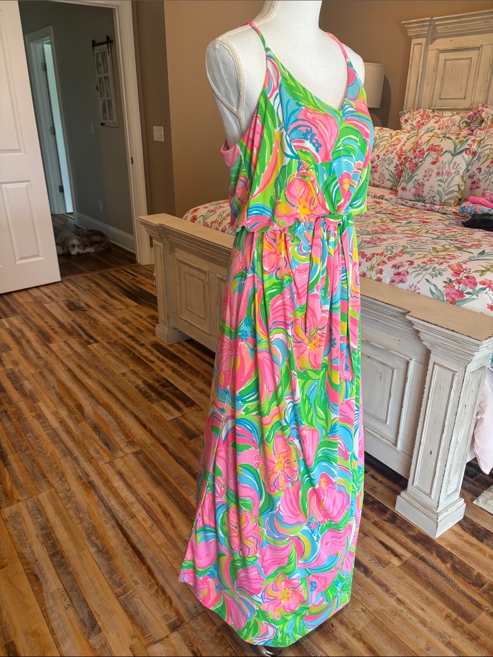 Lilly Pulitzer Rosa Maxi Dress in
“So A Peeling” print size medium - Picture 3 of 11